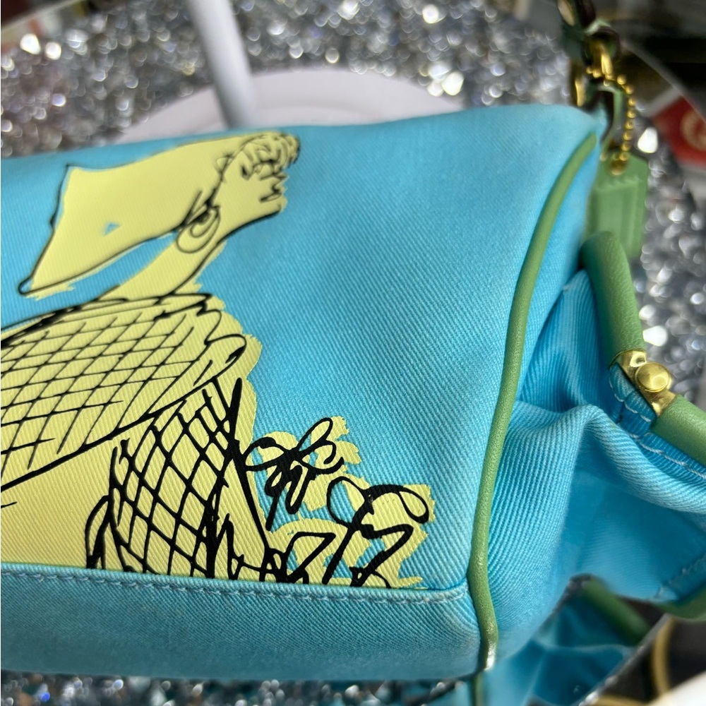Coach 2008 Bonnie Cashin carry Limited Edition Double Kisslock Bag NWOT - Picture 12 of 15